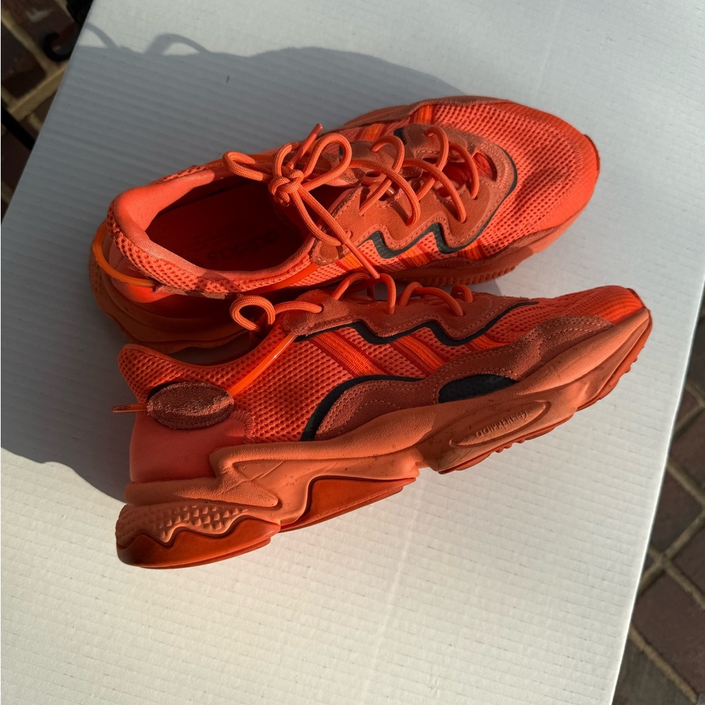 adidas Originals Ozweego Men's Lace-Up Sneakers, Orange, Size 11 - Picture 4 of 8